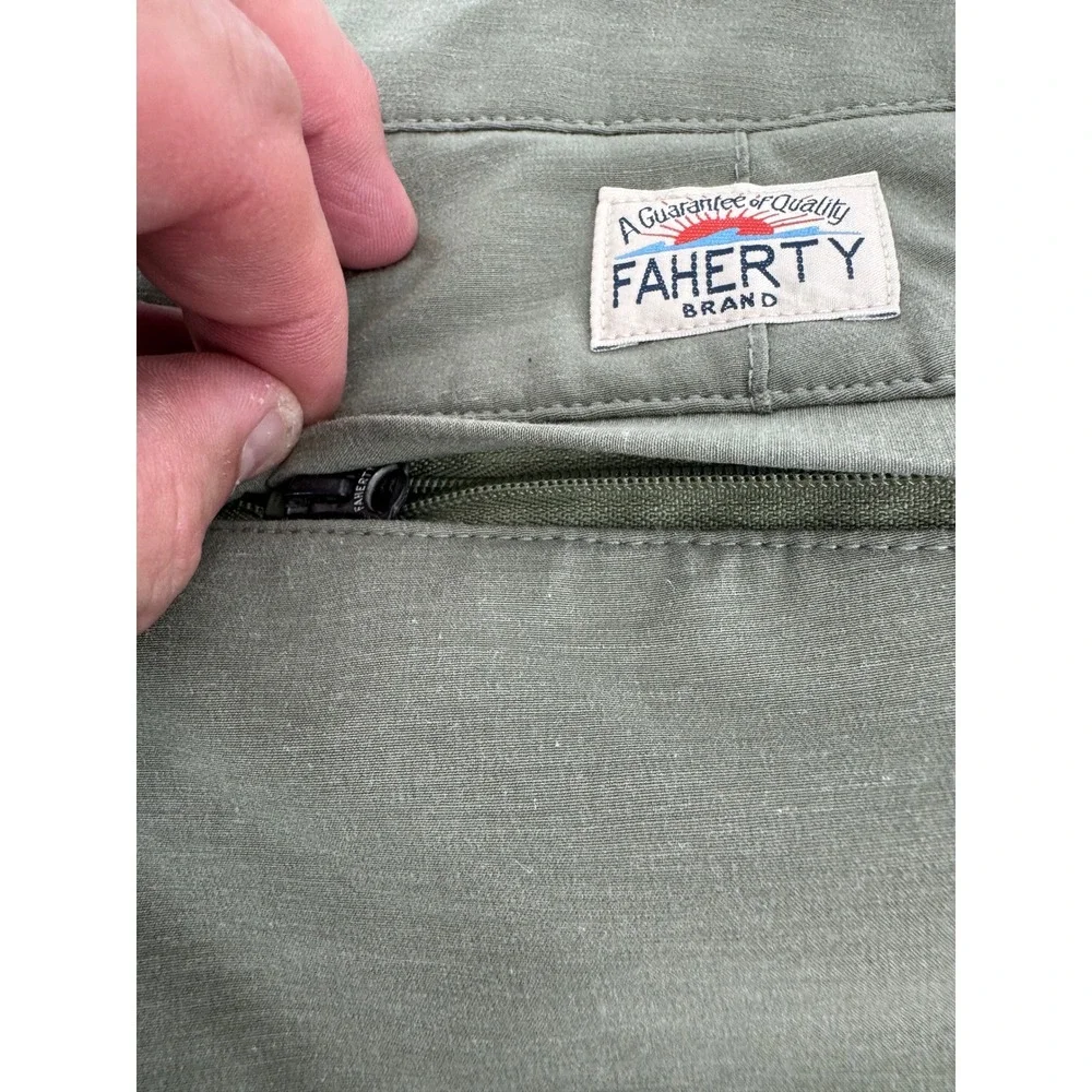 Faherty All Day Shorts Mens 36 Olive Green 7